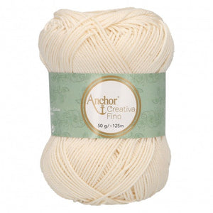 Lot 10 pelotes fil 100 % coton mercerisé Anchor Style Creativa 50 g 62 couleurs