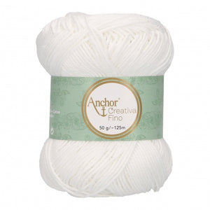 Lot 10 pelotes fil 100 % coton mercerisé Anchor Style Creativa Fino 50 g 73 couleurs