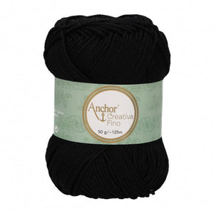 Lot 10 pelotes fil 100 % coton mercerisé Anchor Style Creativa 50 g 62 couleurs