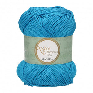 Lot 10 pelotes fil 100 % coton mercerisé Anchor Style Creativa 50 g 62 couleurs