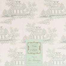 Charger l&#39;image dans la galerie, Coupon tissu Tilda &quot;China Greygreen&quot; 100 % coton 50 X 55 cm
