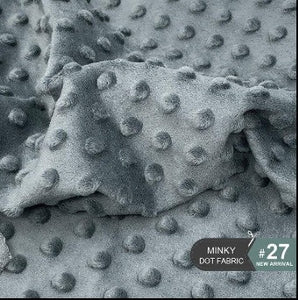 Coupon tissu Minky velours 3 tailles au choix/22 couleurs