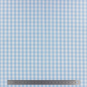 Tissu Vichy popeline motif 6 mm 150 cm 9 modèles