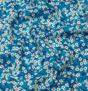 Tissu Liberty Fabrics Tana Lawn Mitsi Édition 40 ans bleu 136 cm
