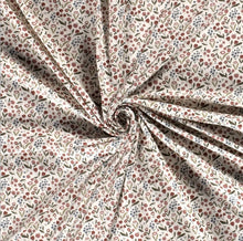 Charger l&#39;image dans la galerie, Tissu sweat polaire alpin imprimé fleurs 150 cm
