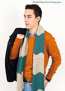 Écharpes snoods et accessoires homme au crochet.