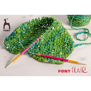 Aiguilles à tricoter circulaires Pony Flair 80 cm 8 tailles.