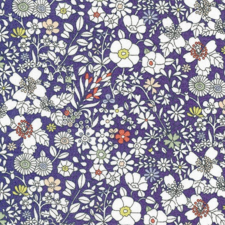 Tissu Liberty Fabrics Tana Lawn June's meadow 100% coton 136 cm