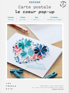Cartes postales "le cœur pop-up"