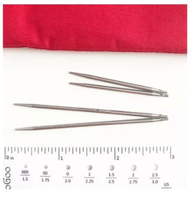 Kit d’Aiguilles interchangeables TWIST RED LACE SHORTIES MINI 5 et 8cm  (2”/3”)