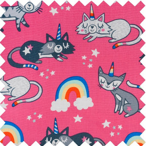 Valisette à couture chat licorne rose 10 x 39 x 24 cm.