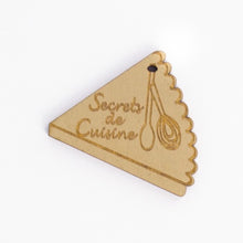 Charger l&#39;image dans la galerie, Lot de 5 boutons en bois &quot;secret de cuisine&quot;
