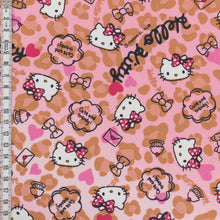 Charger l&#39;image dans la galerie, Tissu Hello Kitty heart leopard 105 cm
