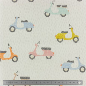 Tissu Fryett's enduit scooter 100 % coton et PVC 132 cm