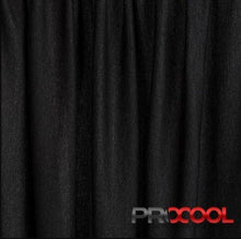 Charger l&#39;image dans la galerie, Jersey sport léger en coton Supima Procool  noir 145 cm
