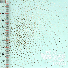 Charger l&#39;image dans la galerie, Tissu peluche sparkle 2 mm menthe-doré ou rose-doré
