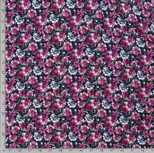 Charger l&#39;image dans la galerie, Tissu viscose twill imprimé fleurs 150 cm
