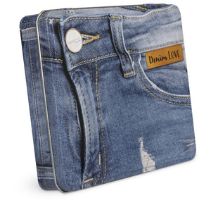 Coffret de 12 bobines fil jeans + accessoires .