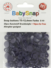 Charger l&#39;image dans la galerie, 30 Boutons pressions plastiques ronds BabySnap 12.4 mm 35 couleurs
