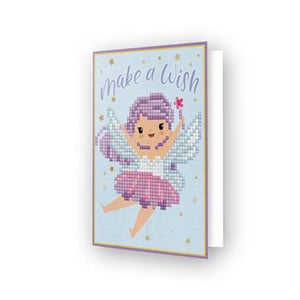 Kit carte de voeux Broderie Diamant MAKE A WISH.