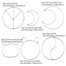 Charger l&#39;image dans la galerie, Support métalliques couleur argent pour macramé/5 formes
