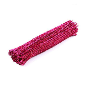 50 Fils chenille 30 cm mat ou brillant ou phosphorescent