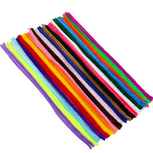 50 Fils chenille 30 cm mat ou brillant ou phosphorescent