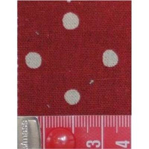Tissu japonais Sevenberry coton et lin motif à pois blanc 110 cm