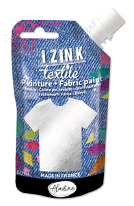 Izink peinture textile Aladine 80 ml/10 couleurs