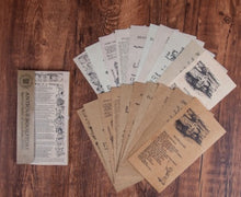 Charger l&#39;image dans la galerie, Lot de 60 feuilles assorties thème vieux papiers 8.5 cm X 16 cm/8 modèles
