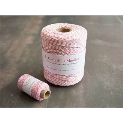 Fil Baker's Twine bicolore 100% coton 150 mètres 6 couleurs