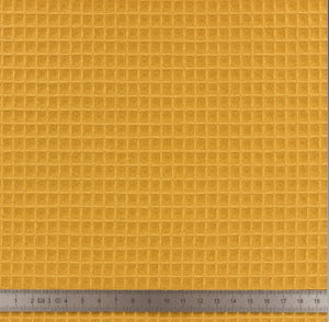 Tissu éponge en nid d'abeille 100 % coton bio 150 cm 11 couleurs.