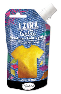 Izink peinture textile Aladine 80 ml/10 couleurs