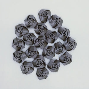 Lot de 10 mini roses en soie 3,5 cm/32 couleurs.