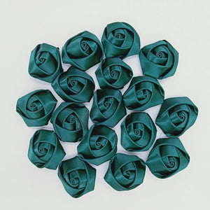 Lot de 10 mini roses en soie 3,5 cm/32 couleurs.