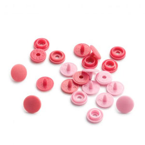 Boutons pressions sans couture Color Snaps mini rond 9 mm 6 couleurs.