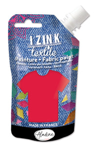 Izink peinture textile Aladine 80 ml/10 couleurs