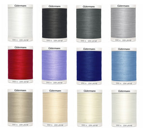 Fil Gütermann Polyester 1000 m 8 couleurs