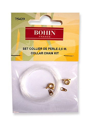 Set pour la confection de 2 colliers avec attaches Bohin.
